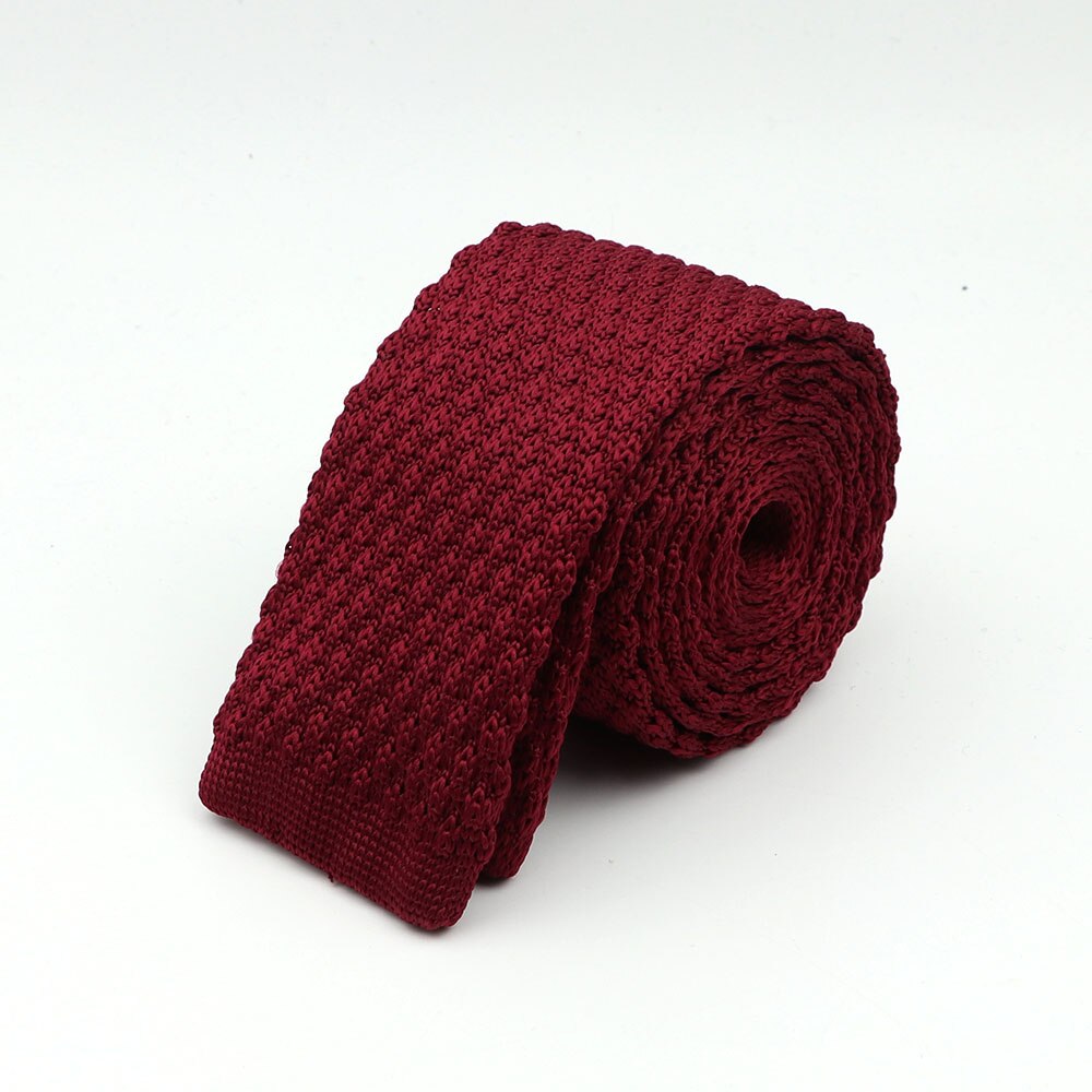 Corbata de punto para hombre, corbatas finas de tejido liso y colorido, estilo clásico, a la , para ocio