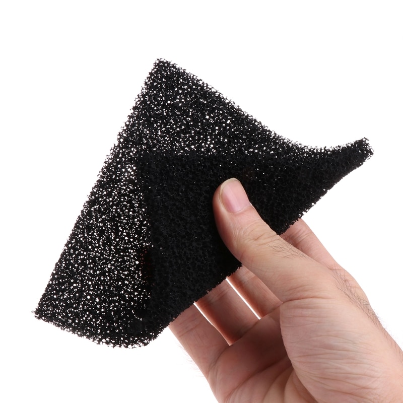 5 uds. Esponja Universal de espuma de carbón activado negro para filtro de aire, almohadilla de hoja impregnada
