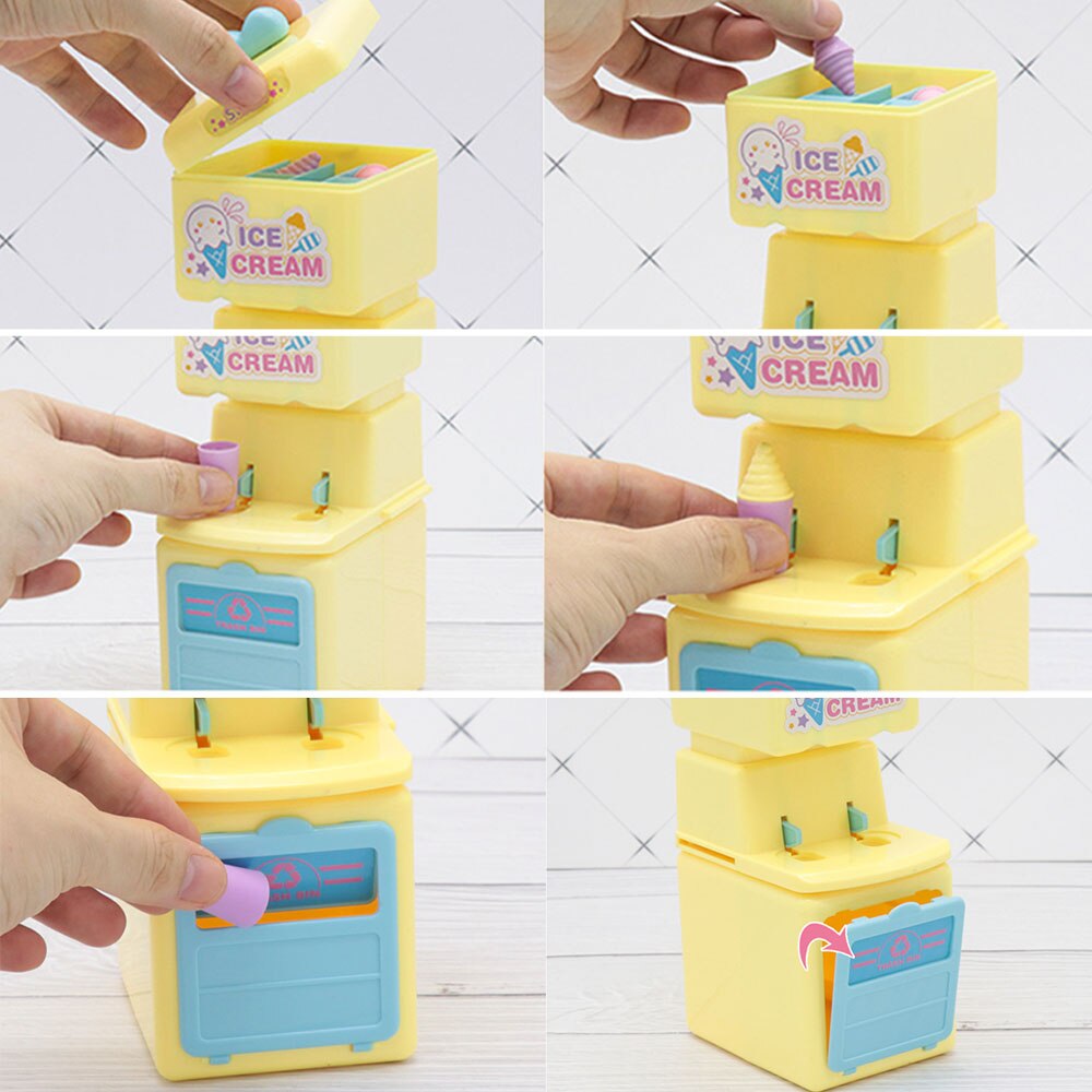 Children Play House Toy Simulation Ice Cream Machine Simulation Dessert Children Fun Cartoon Toy Student