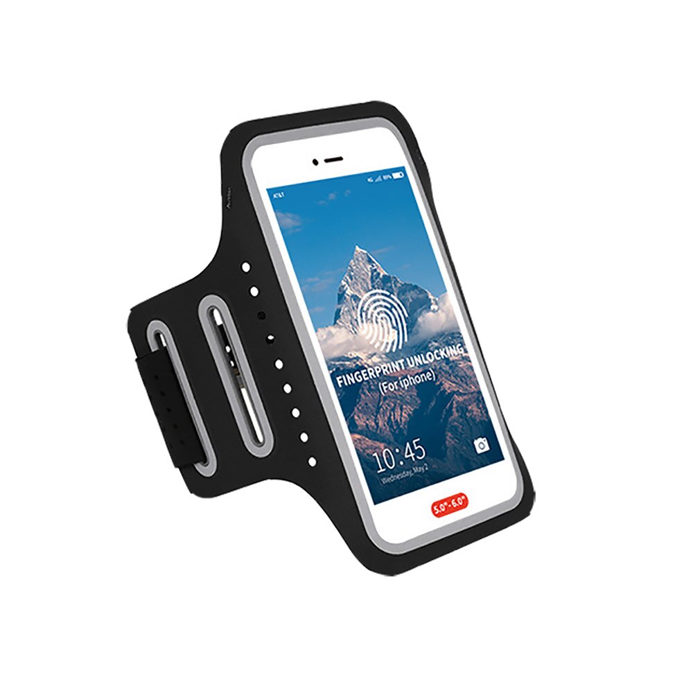 pinzheng 4.7-6.5 inch Armband Phone Case for iPhone 11 11 pro Max X XR 7 8 Plus Samsun Breathable Mobile Phone Running Armband: Black