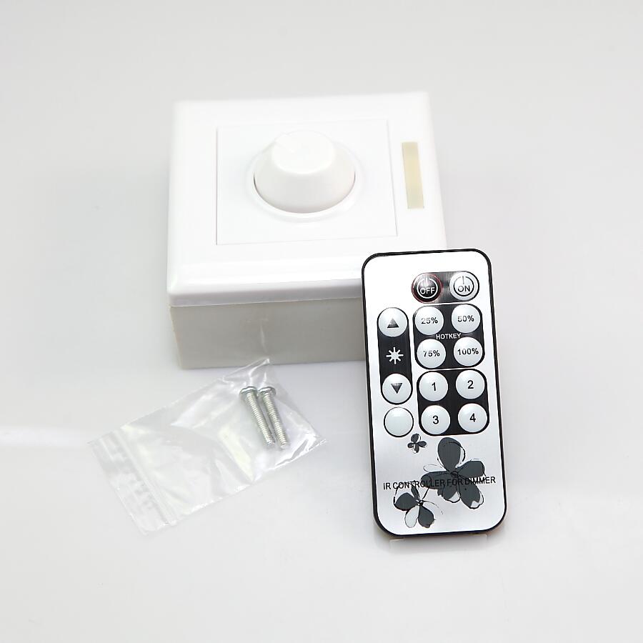 Dimmer LED IR Control remoto AC90-240V para bombilla LED regulable o tira de luces LED