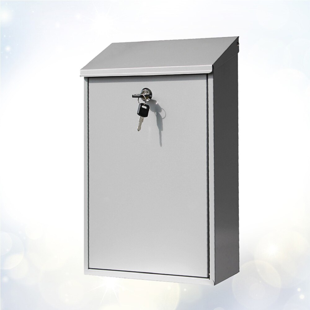 1pc Lockable Practical Durable Convenient Post Box Letter Box for Daily Use Outside