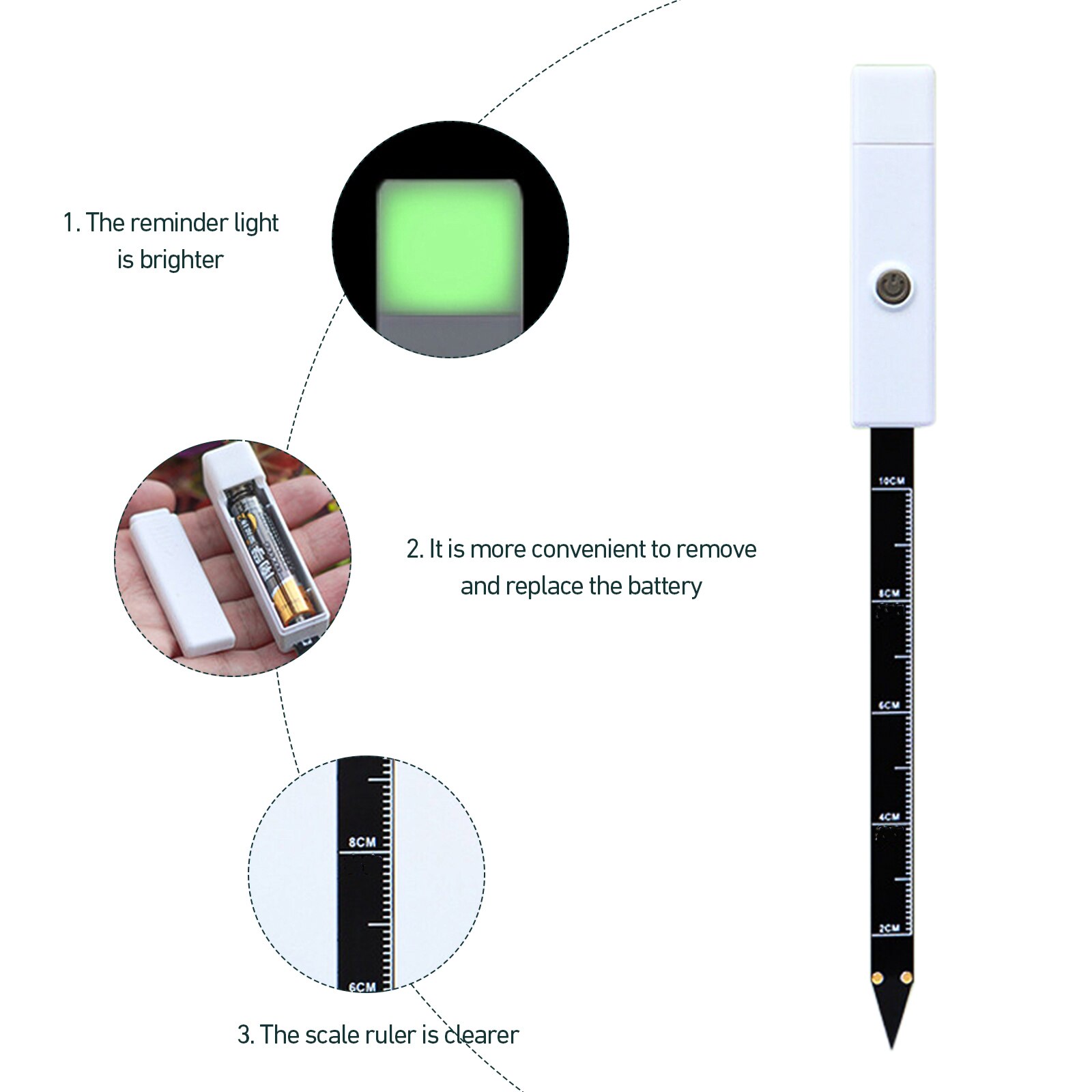 Plants Watering Reminder Soil Moisture Humidity Tool garden drip irrigation system Plants Hydration Warner watering timer