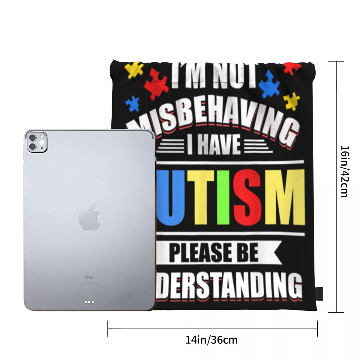 Autism Awareness Im Not Misbehaving I Have Autism Adults Cotton Autumn Dj Latest Bags Backpack Bag
