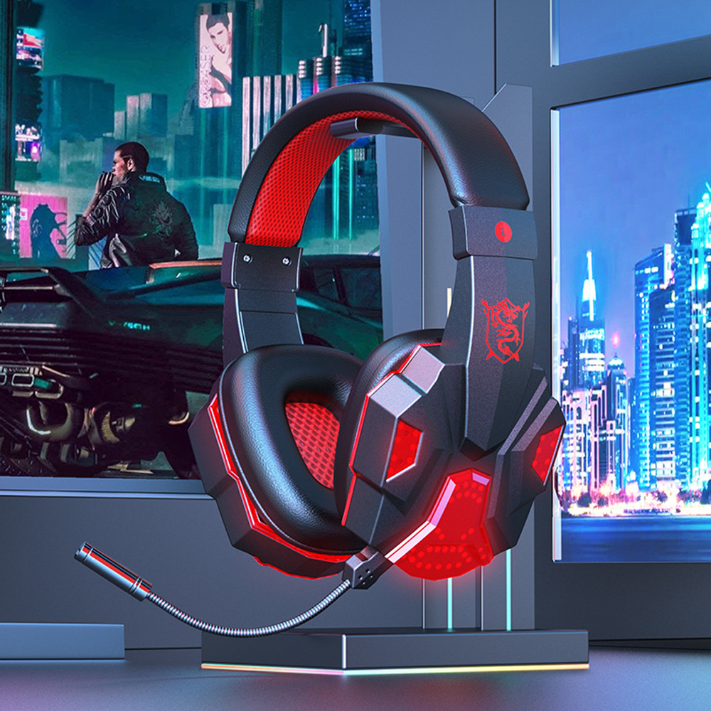 SY-T830 Bluetooth-compatibl5.1 Gaming Headset Gamer Wireless Headphone With Noise Cancelling Microphone Wired Earphone For Phone
