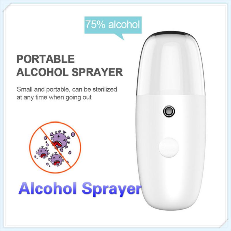 Portable Nano Mist Sprayer Mini USB Rechargeable Face Spray Facial Body Steamer Moisturizing Skin Alcohol Disinfectants Sprayer