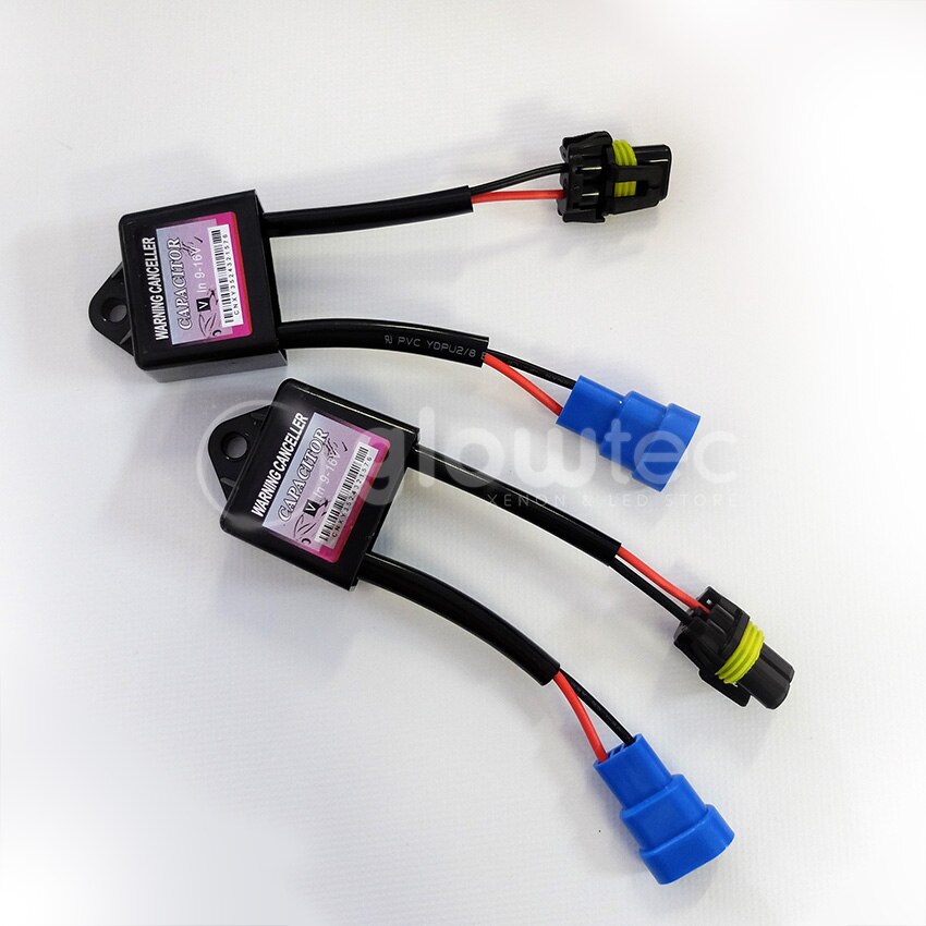 2 pz xeno avvertimento Canceller nascosto Luci Allo Xeno decodificatore kit nascosto Lampada Relè Condensatore Errore di Resistenza di Carico Canbus decodificatore GLOWTEC