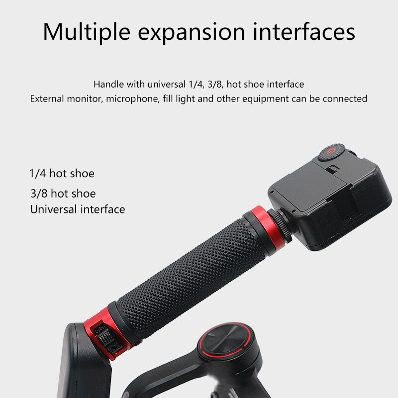 Quick Release Handle Grip for WEEBILL LAB/S Gimbal Stabilizer Handgrip 1/4 Inch 3/8 Inch Mounting Hole Cold Shoe