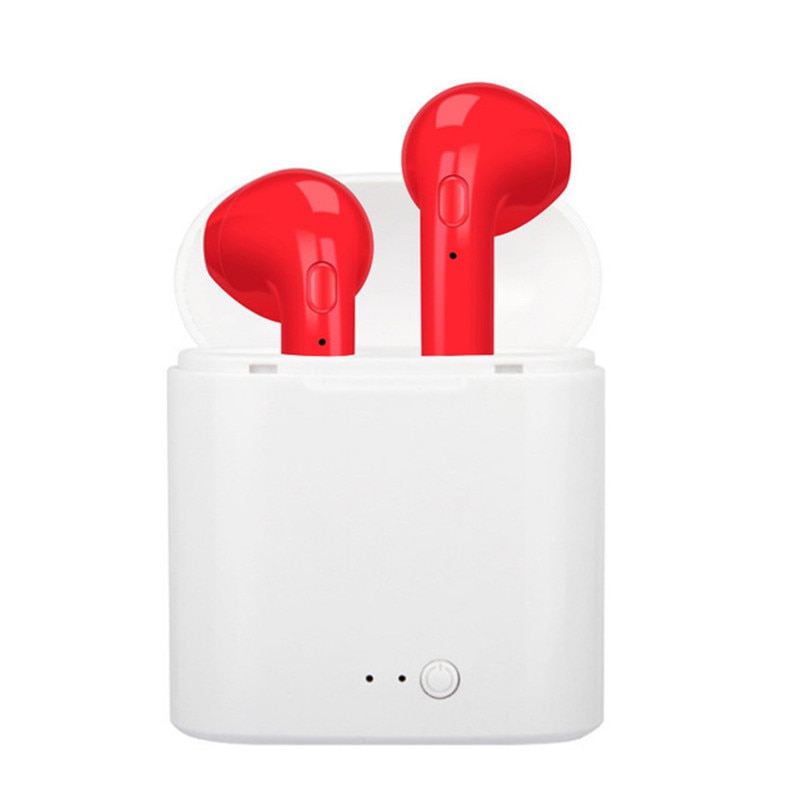 I7s Tws Bluetooth 5.0 Oortelefoon Mini Draadloze Oordopjes Sport Oortelefoon Draadloze Headset Met Microfoon Voor Iphone Xiaomi Lg Telefoon: with charging box-R