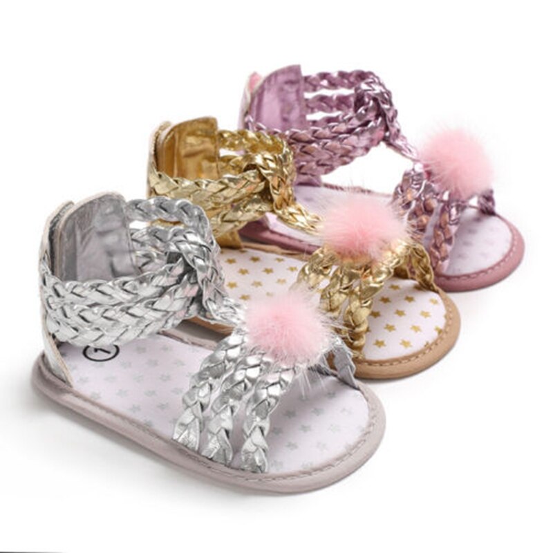 Bebê Recém-nascido Menina infantil Sapatos de Sola Macia Sandálias Criança Verão Sandálias Bowknot Bonito Casual