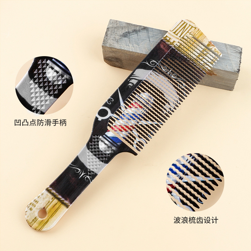 Peine plano para cortar el pelo, barberos de peluquería, cepillo para el pelo, juego de peine para corte de pelo, accesorios de peluquería