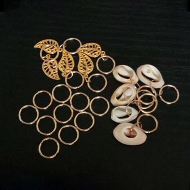 Anneaux de tressage pour cheveux, 80 pièces, bijoux, manchettes, pendentifs, tubes de perles, tresses, barbe, accessoire de décoration pour cheveux