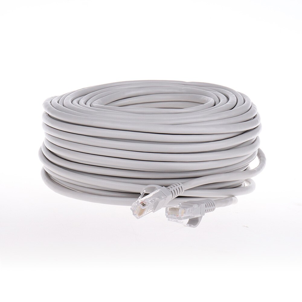 H.view 18m 30m 40m 50m ethernet nettverkskabel  rj45 patch utendørs vanntette kabelledninger for cctv poe ip kamerasystem