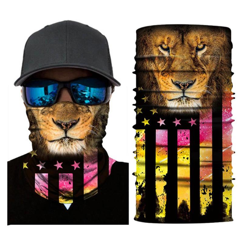 3D Ebene Löwe Ski Maske Snowboard Schal Hals Wärmer Sturmhaube Bandana Gesicht Maske Fahrrad Radfahren Party Dekor Zubehör
