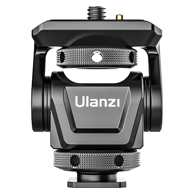 Ulanzi U-150 Universal DSLR Camera Monitor Mount 360 Rotation Adjustable Monitor Adapter with Cold Shoe 1/4 Screw: Default Title