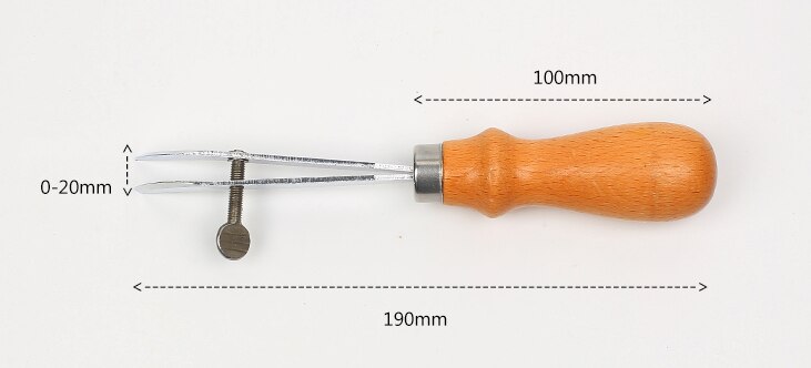Hand Sewn Leather Tools Edge mark making device Carvin Pressure Side of Leather Indentation Device Edge Scribing JYD0003