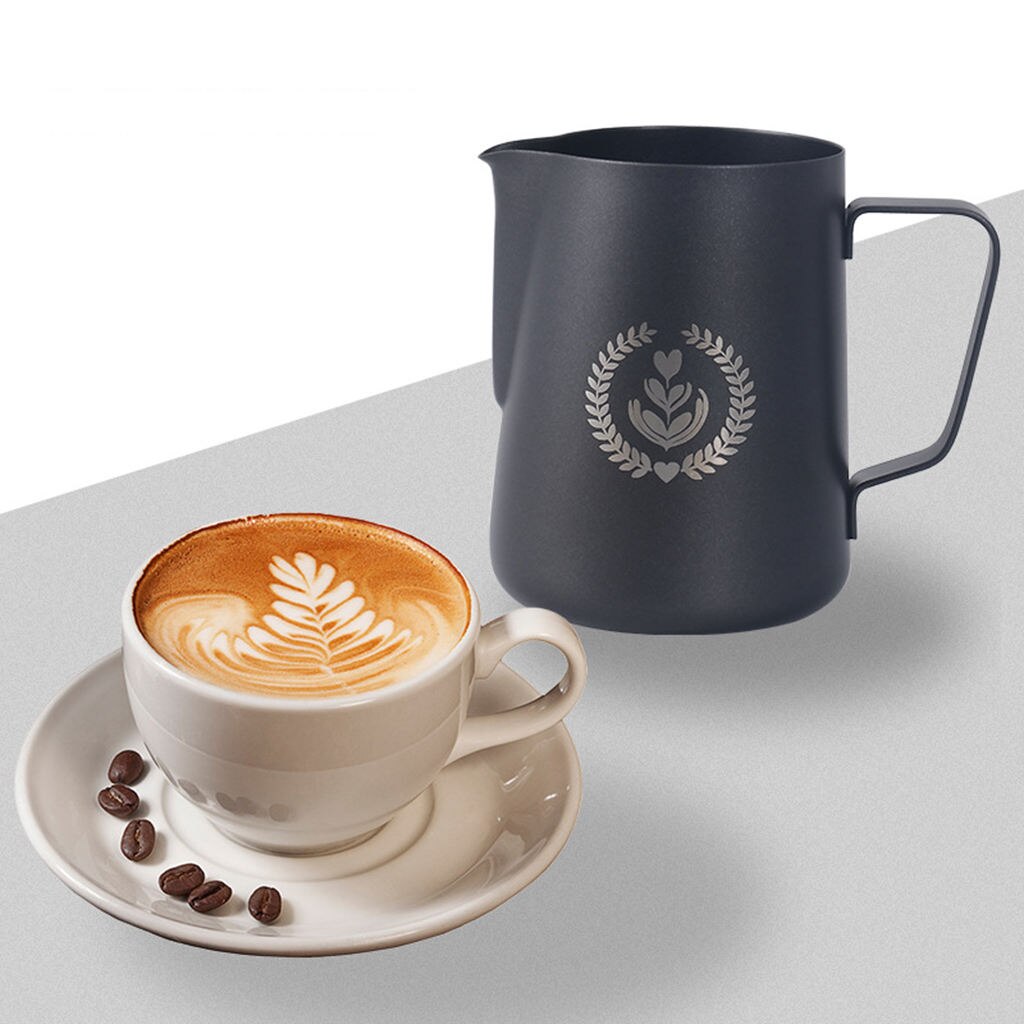 Stainless Steel Milk Frothing Coffee Latte Frother Pitcher 600ml