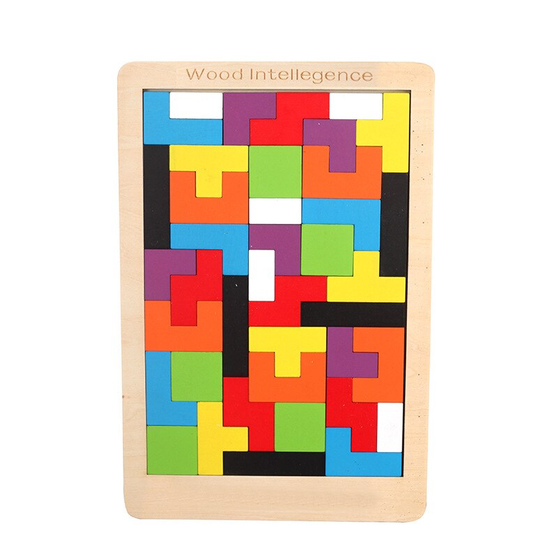 Puzzels Magic Tangram Kinderen Houten Educatief Spel Kind Puzzel Cubes Puzzels Kinderen Speelgoed Kinderen Jongens Meisjes