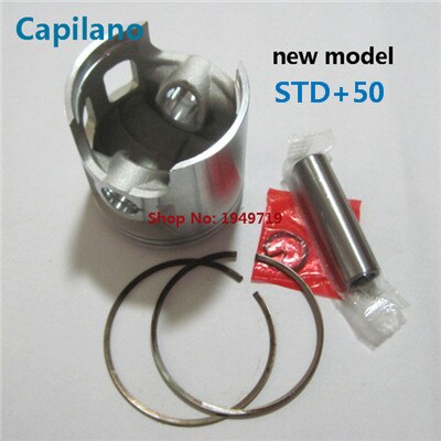 motorcycle DT175 piston kit with piston ring piston pin and piston pin lock for yamaha 175cc DT 175 engine parts: new model STD50
