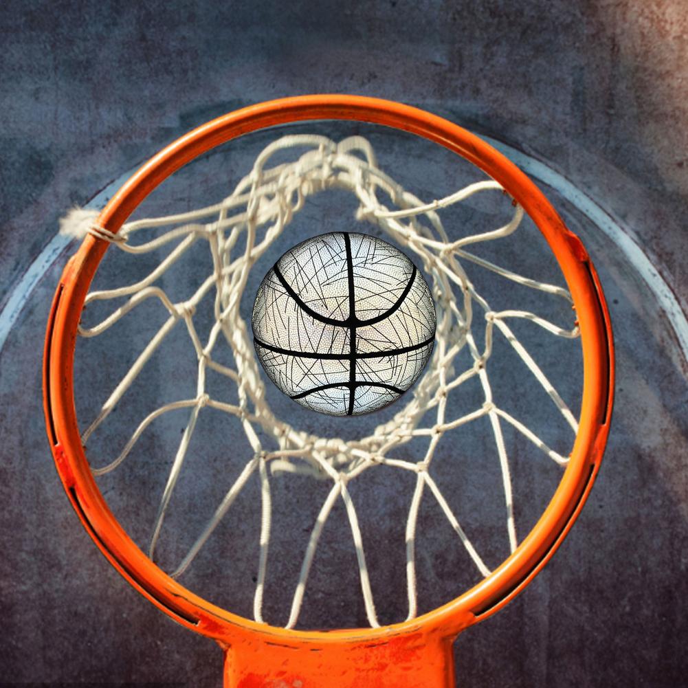 Size 7 Reflective Basketball - Night Luminous Holographic Basketball Cool Fluorescent - Personality Street Fancy Basketball Fo