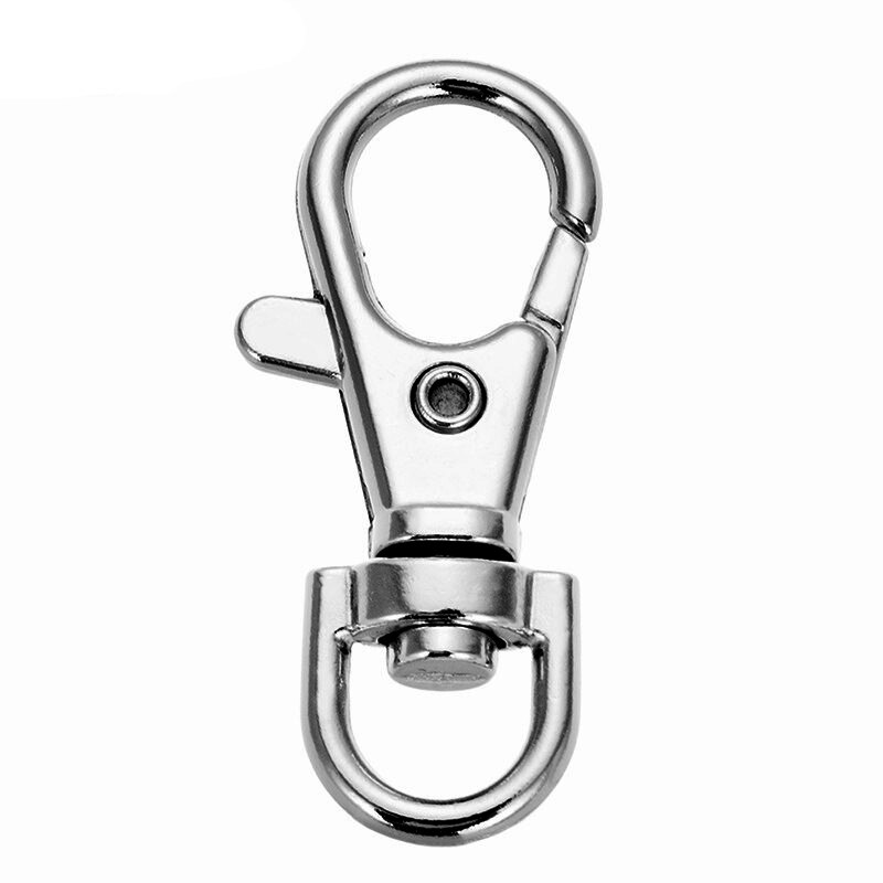 10 teile/los 32mm Metall Nickel Überzug Camping Wandern Haken draussen Sport Karabiner Haken Sicherheit Schnalle Keychain