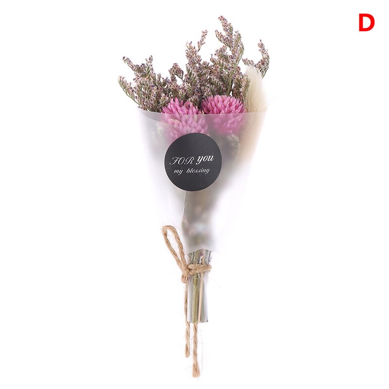 Tør blomst kunstigt krystalgræs til valentinsdag indretning mini buket gør det selv piger tørrede blomster fotografi rekvisit: D
