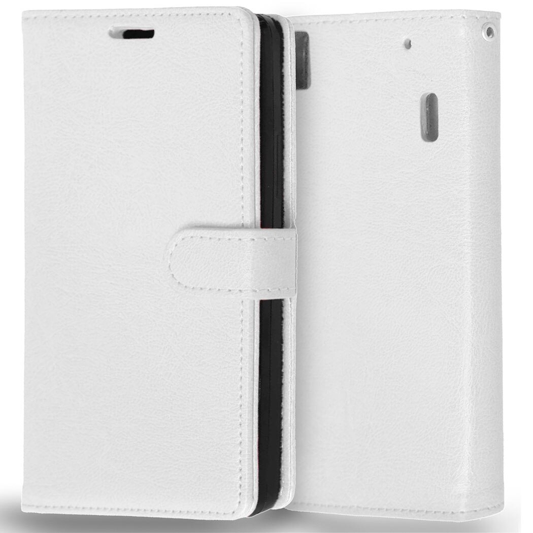 For Lenovo A7000 Book Style Wallet Leather Bag Case For Lenovo K3 Note A 7000 K50-T5 K50 Case Phone Back Cover With Card Holder: White