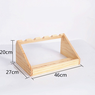 Holz Wein Halter Massivholz Einfache Wein Halter Kreative Handarbeit Wohnzimmer Dekorative Schrank Wein Display Lagerung Racks: B3