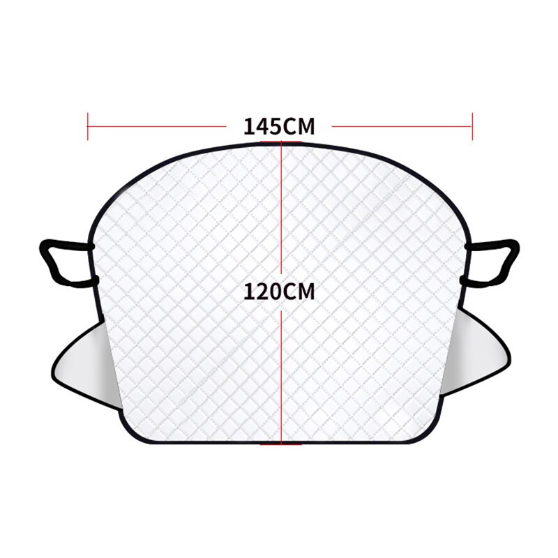 Bil frontrute solskjerm universal bil regn is snø beskyttelse anti sol uv varme frontrute tykt bil deksel