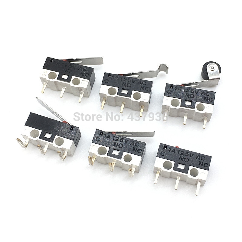 10 pcs Eindschakelaar Drukknop 1A 125 V AC Muis Switch 3 Pins Micro Schakelaar