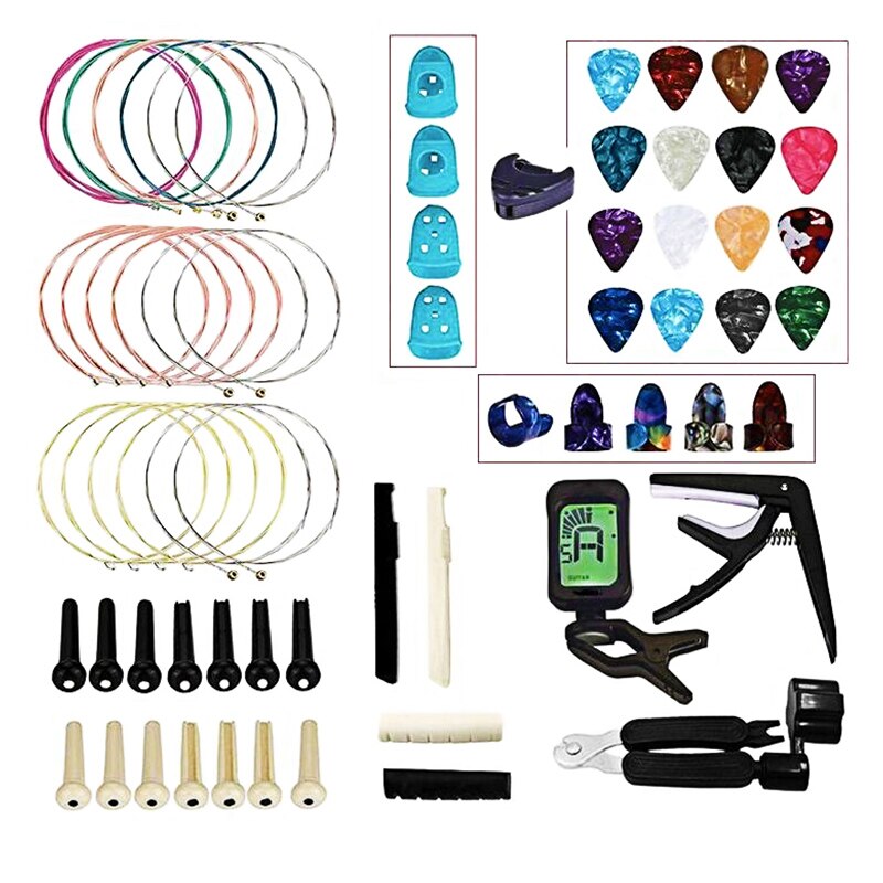 Gitaar Accessoires Elektrische Gitaar Riem Picks String Muziek Instrument Tuner Capo Change Clamp Key Finger Guards Slagplaat Onderdelen: A