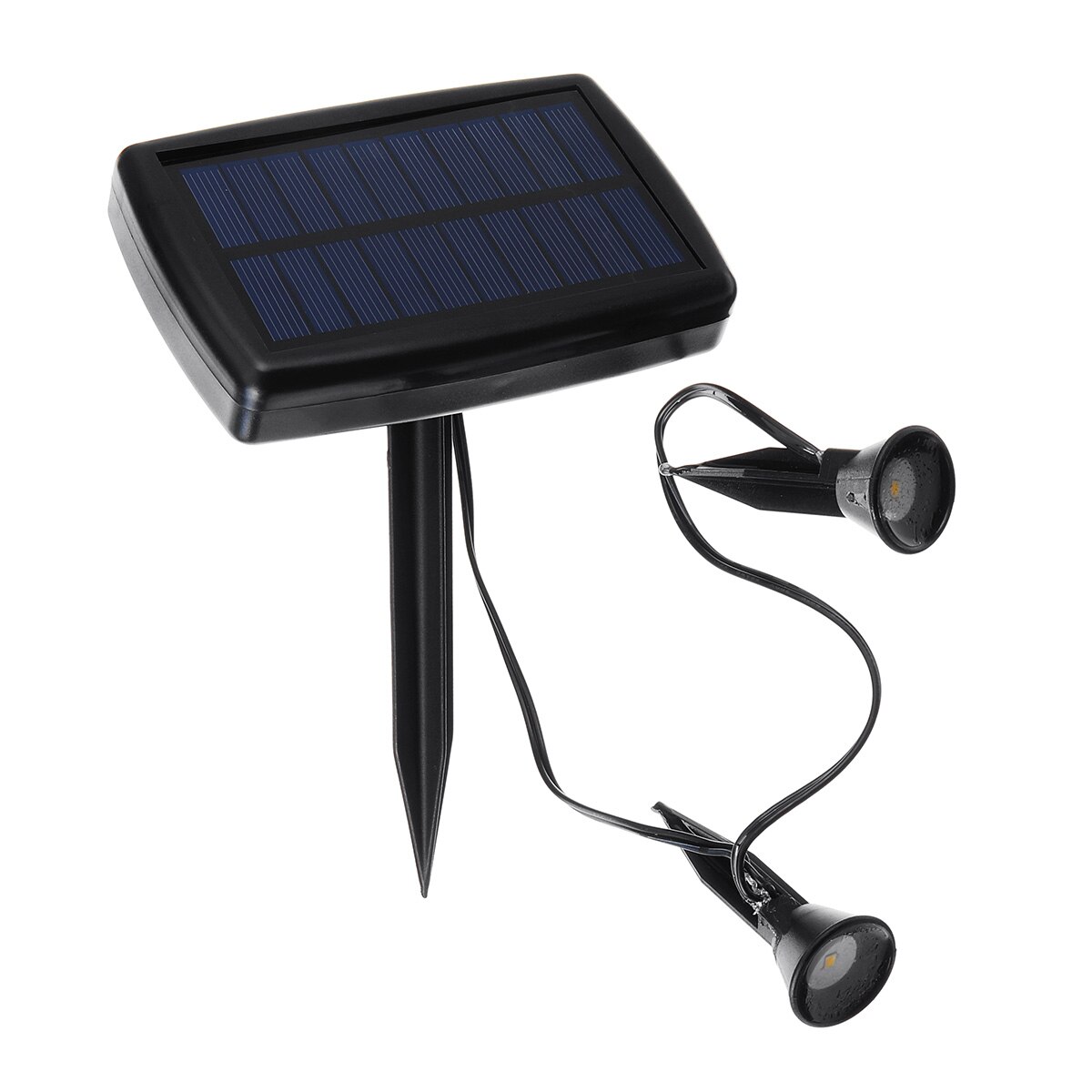 Style Garden Lawn Solar Powered Outdoor LED Spike Light Path Landscape Waterproof IP65 Mini Solar Flood Lawn Lamp: 2 in 1