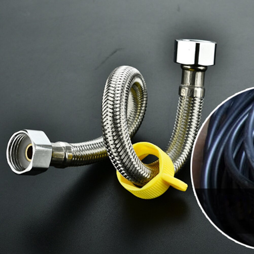 Tube Inlet Connector Tap Connector For Kitchen Basin Flexible Line Stainless Steel Hose