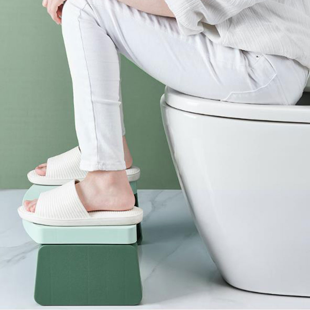 Opvouwbare toiletkruk, antislip toiletvoetenbank, draagbare anti-constipatie krukken voor zwangere volwassen kinderen