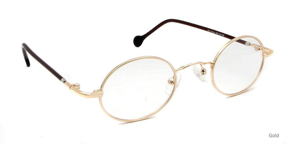 Retro små runda glasögon män vintage metall dam & #39 ;s glasögonbågar klassiska ovala l glasögonbågar för kvinna street style: Runt glas guld
