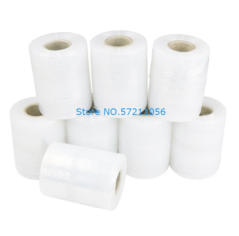 1 Roll 100cm Stretch Wrap Transparent Non-Toxic Packing Film Industrial Stretch Plastic Sealer Winding Durable Hand Wrap