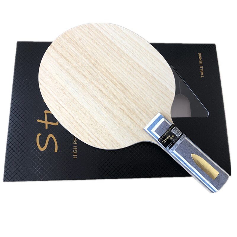 Stuor 7Ply Alc Carbon Fiber Table Tennis Blade ST Grip Ping Pong Racket Blade Table Tennis Accessories table tennis bat: GOLD LOGO ST GRIP