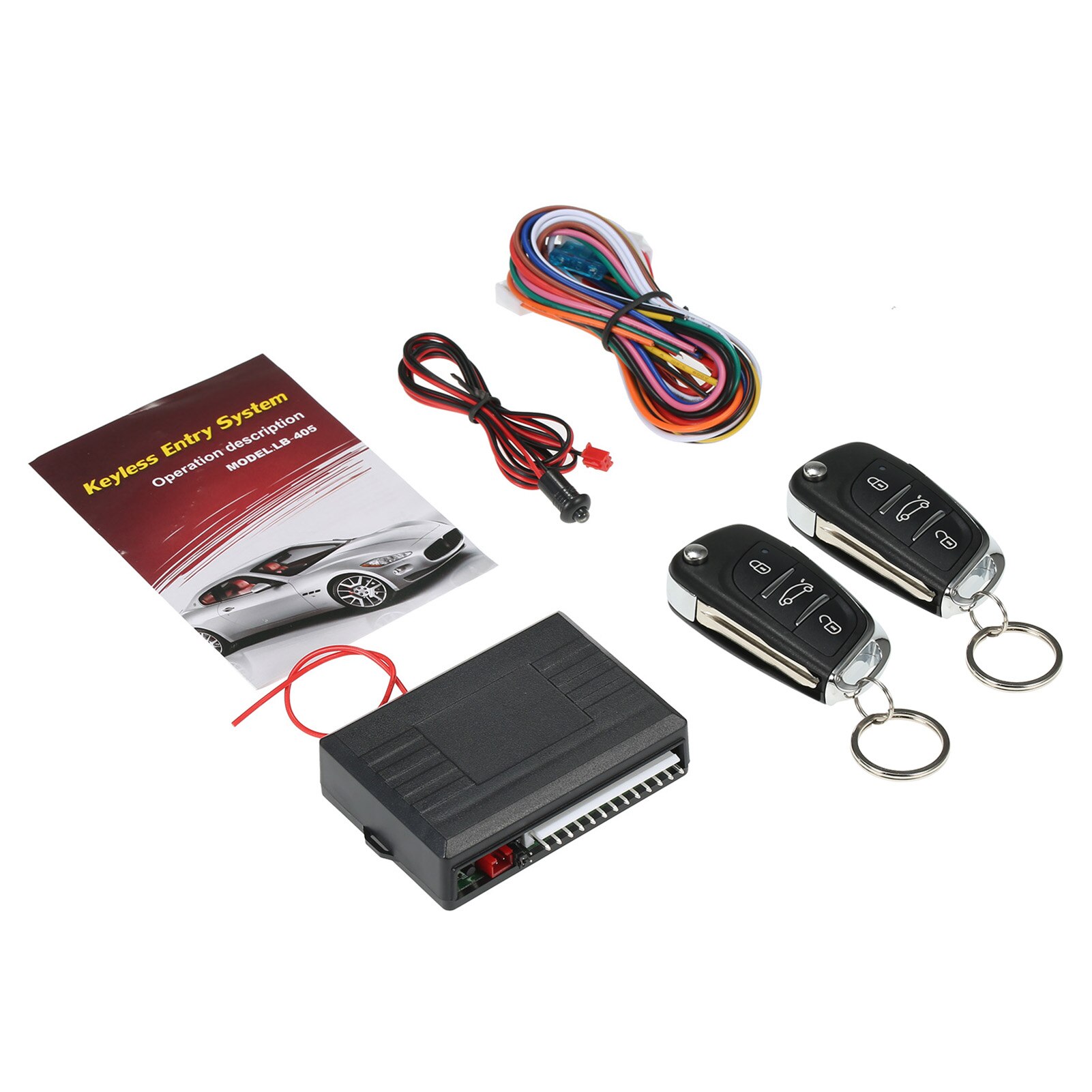 Auto Deurslot Keyless Entry Systeem Centrale Controle Box Kit Met Trunk Release Knop Universele