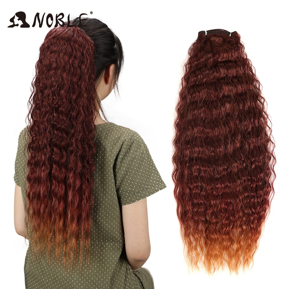 Noble Deep Wave Synthetic Hair Weave Bundles 28-32 Inches 120g Bundles Hair Extension Wavy Hair Bundles