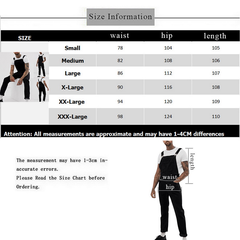 Jeans jumpsuit för herr svart jeans lång overall casual märkesbyxor herr hip hop streetwear jeans hängselbyxor