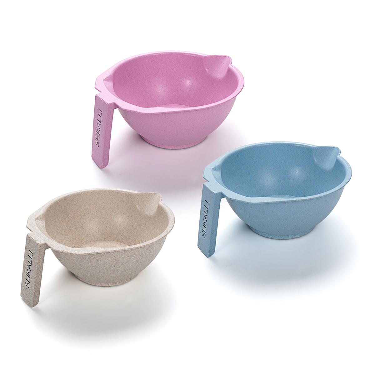 Cuenco para teñir el cabello, cuenco para mezclar y mezclar tinte para el cabello para teñir el cabello, herramientas para teñir el cabello en estudio de peluquería.: Blanco