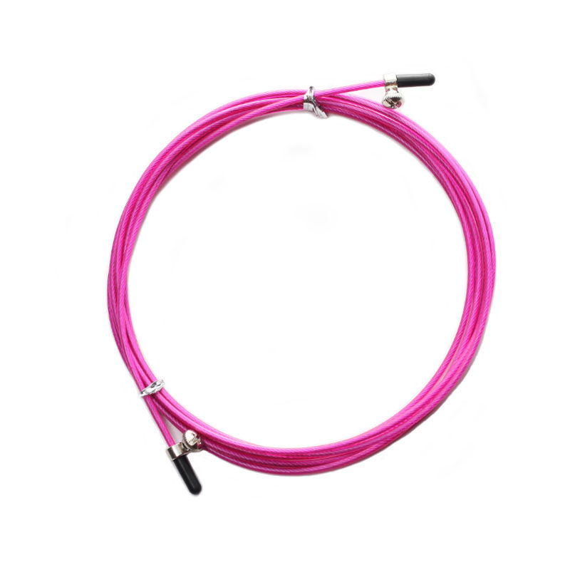 Fil d'acier avec vis pour cordes à sauter, 3m, rechange, Crossfit, câble métallique remplaçable, corde à sauter de vitesse: Pink