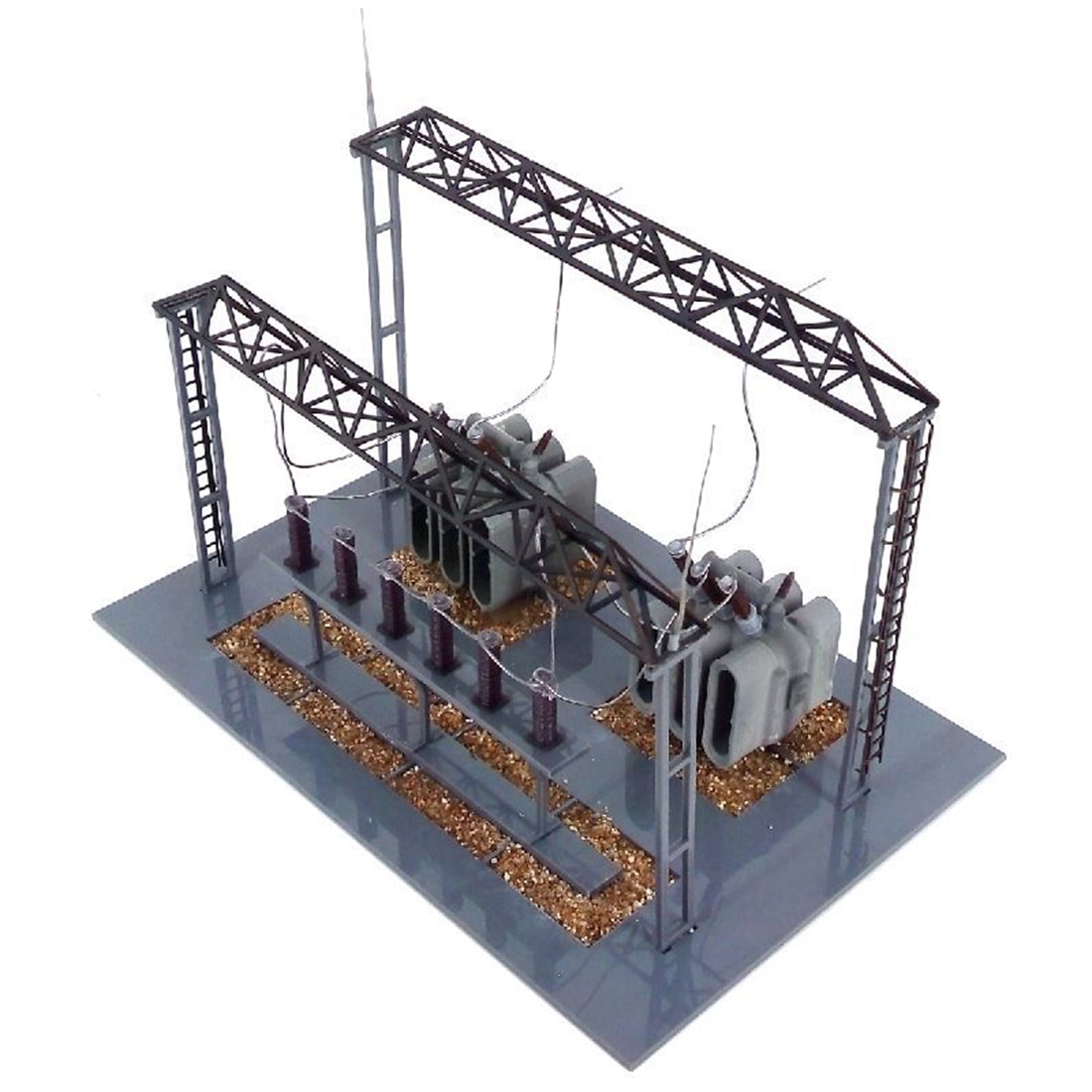 1:87 ho -skala tog model understation model til sand bord model byggesæt diy sjov for alder 8+