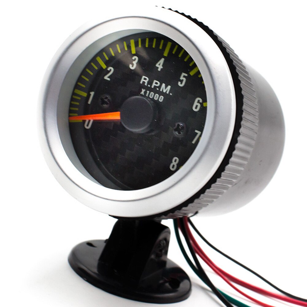 52mm 12V Voor Racing Elektrische Meter Met Mount Pointer Gauge LED Display Praktische Motor Tacho Met Lichte Auto toerenteller Auto