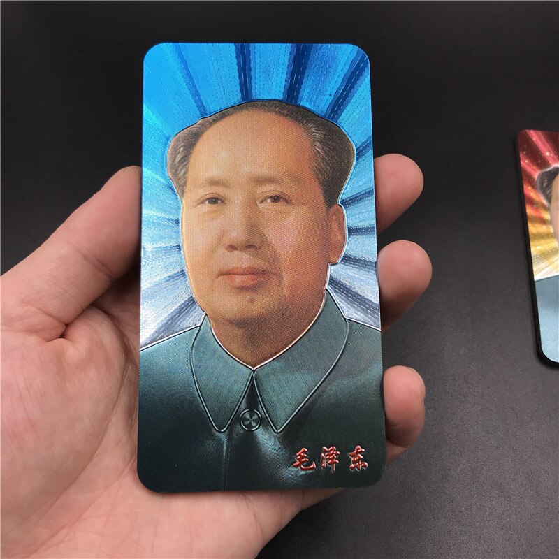 Chinese Dynasty Emperor Fridge Magnets Gold Foil Magnetic Refrigerator Paste Beijing Great Wall Peking Opera Character: Chairman Mao 2