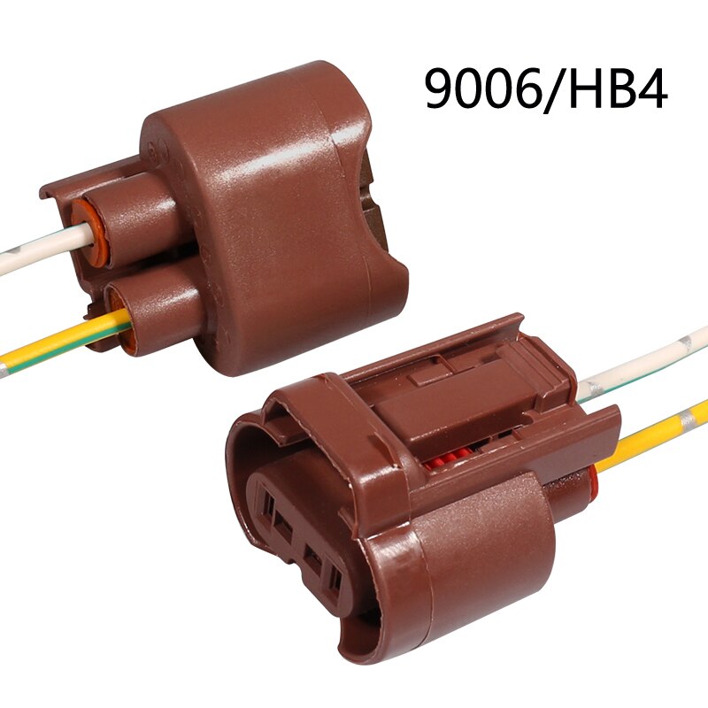 Yccpauto 2 stk  h8 h11 sokkel ledningsnett 9005 hb3 9006 hb4 holder kontakt auto billykter tåkelysfot
