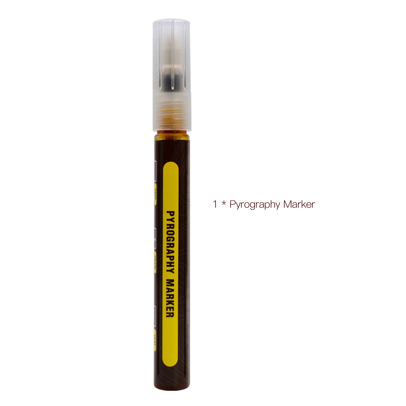 Pyrography Marker Chemische Houtgestookte Tekening Marker Pen 4 Stuks Hout Plakjes Veilige Gereedschappen Voor Diy Projecten Hout Schilderen: Pyrography Marker