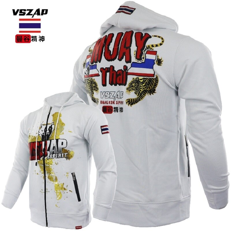 VSZAP Hoodie fight fight boxing Thai Boxing jacket MMA sweater broadcast tiger Bangkok spirit training fitness men