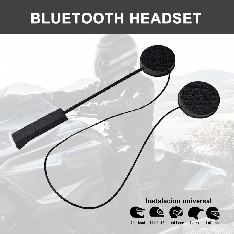Motorcycle Helmet Headset Bluetooth Riding Headphone Anti-interference Hands Free Wireless USB Charging Headphones
