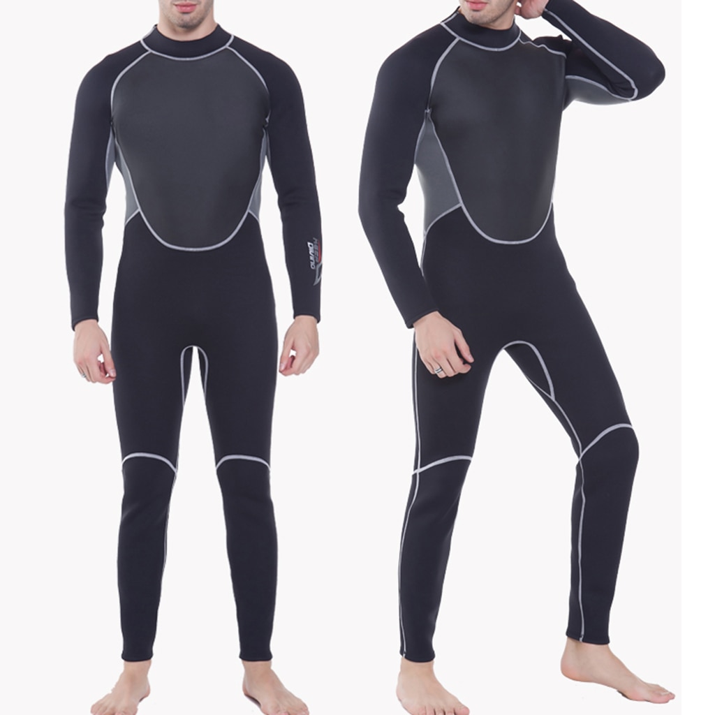 Men 3mm Neoprene Wetsuit For Dive Surf Swim Kayaking Water Sports Warmth Men Dive Wetsuit Swimming Rowing Sailing Surfing Warm